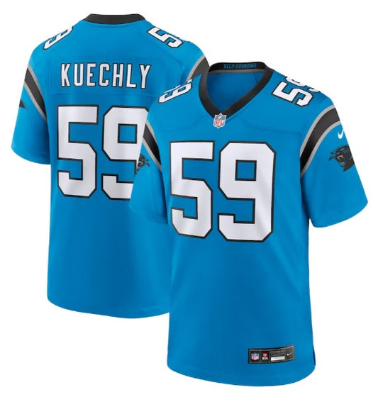 Luke Kuechly #59 Blue North Carolina Panthers Football Jersey Adult Men's Sizes