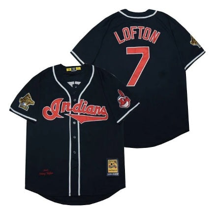 Kenny Lofton Cleveland Indians Blue Baseball Jersey Adult Men's Sizes