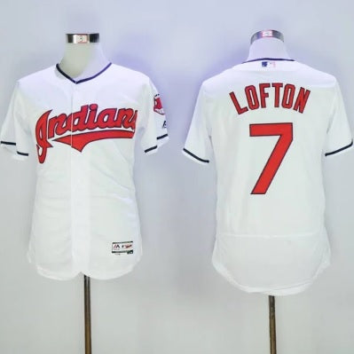 Kenny Lofton Cleveland Indians White Baseball Jersey Adult Men's Sizes