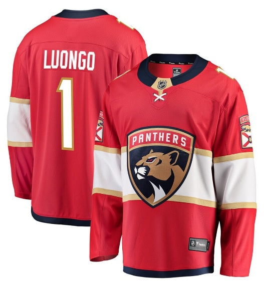 Roberto Luongo #1 Florida Panthers Red Hockey Jersey Adult Men's Sizes