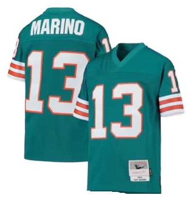 Dan Marino Miami Dolphins Aqua Teal Throwback Football Jersey Adult Men's Sizes