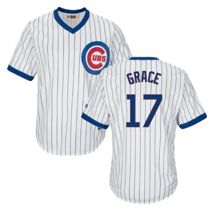 Mark Grace #17 Chicago Cubs White Pull-Over With Name Baseball Jersey Adult Men's Sizes