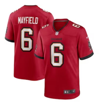 Baker Mayfield #6 Tampa Bay Buccaneers Red Football Jersey Adult Men's Sizes