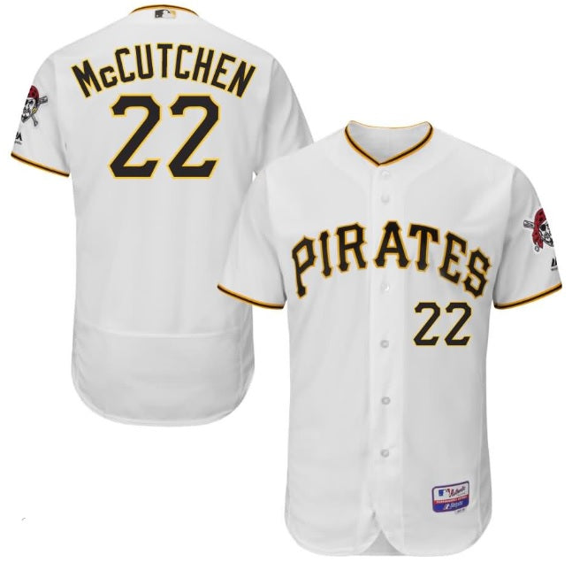 Andrew Mccutchen Pittsburgh Pirates White Home Baseball Jersey Adult Men's Sizes