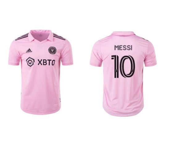 Lionel Messi Inter Miami CF Pink Soccer Football Jersey