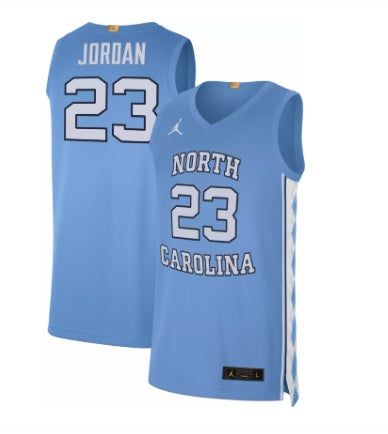 Michael Jordan North Carolina Tar Heels Blue Basketball Jersey Adult Men's Sizes