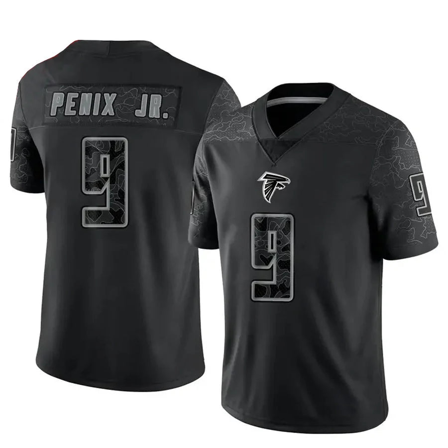 Michael Penix Jr. Atlanta Falcons #9  Black & Silver Stitching Football Jersey Adult Men's Sizes