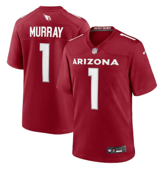 Kyler Murray #1 Arizona Cardinals Red Football Jersey Adult Men's Sizes