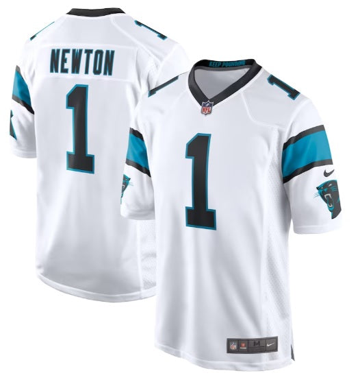 Cam Newton #1 White Away North Carolina Panthers Football Jersey Adult Men's Sizes