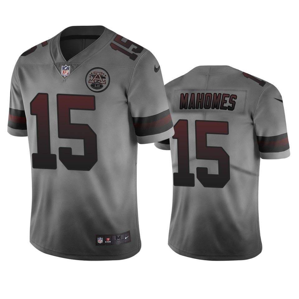 Patrick Mahomes Kansas City Chiefs #15 Smoky City Edition Football Jersey Adult Men's Sizes
