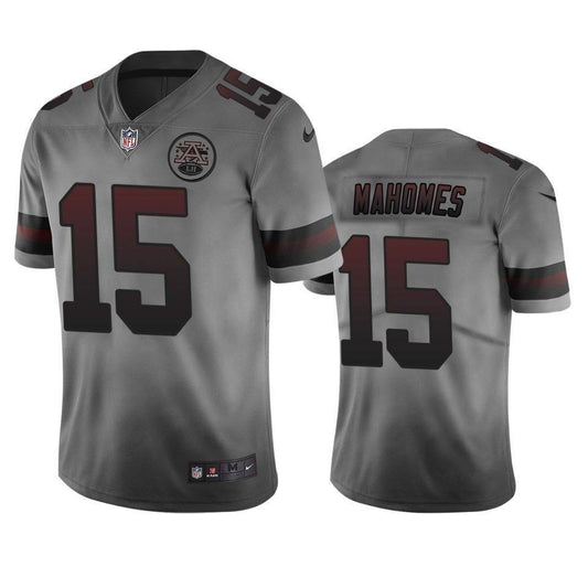 Patrick Mahomes Kansas City Chiefs #15 Smoky City Edition Football Jersey Adult Men's Sizes