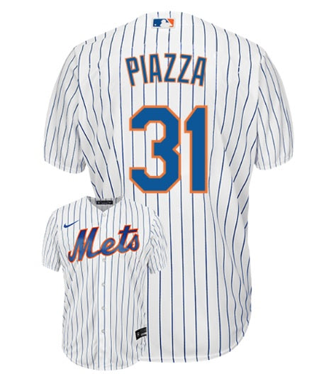 Mike Piazza #31 New York Mets White Modern Pinstripe Baseball Jersey Adult Men's Sizes