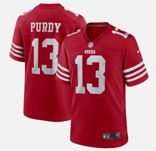 Brock Purdy San Francisco 49ers Red Home Football Jersey Men's Sizes