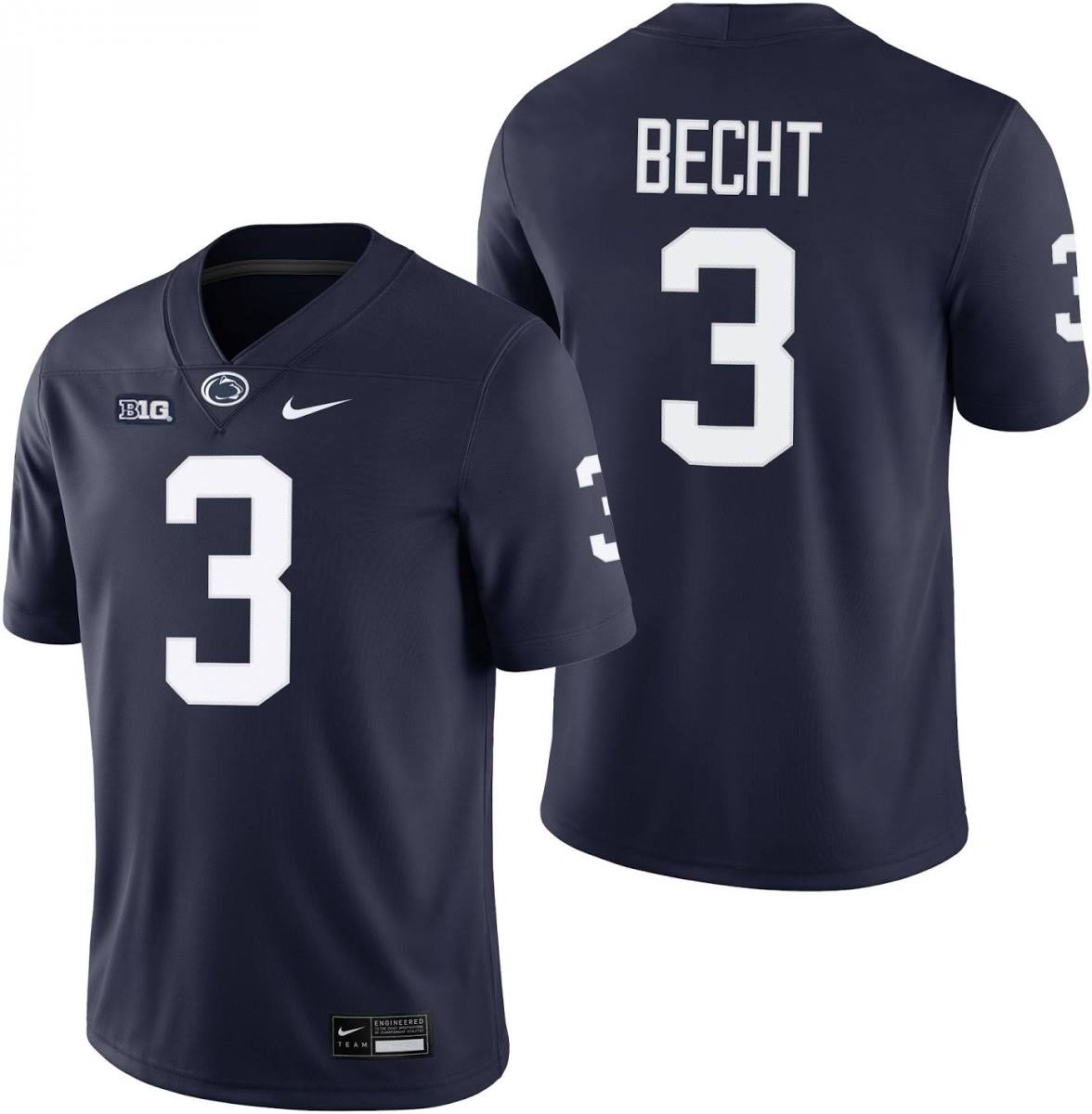Rocco Becht Penn State Nittany Lions Navy Blue #3 Football Jersey Adult Men's Size