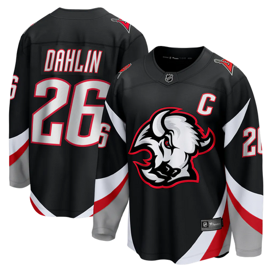 Rasmus Dahlin Buffalo Sabres #26 Black Hockey Jersey Adult Men's Sizes
