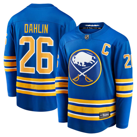 Rasmus Dahlin Buffalo Sabres #26 Royal Blue Hockey Jersey Adult Men's Sizes