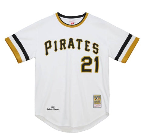 Roberto Clemente #21 Pittsburgh Pirates White Pull-Over No Name on Back Jersey Adult Men's Sizes