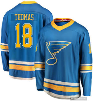 Robert Thomas St. Louis Blues #18 Baby Blue, White & Gold Hockey Jersey Adult Men's Sizes