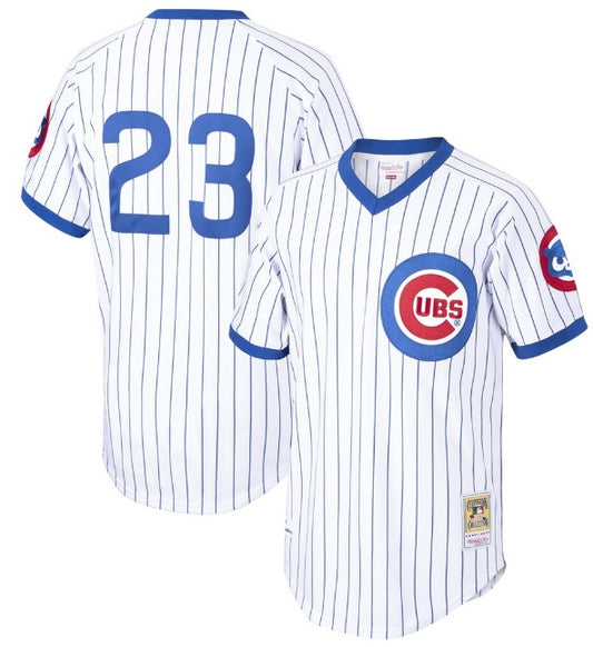 Ryne Sandberg Chicago Cubs White Pull-Over No Name Baseball Jersey Adult Men's Sizes