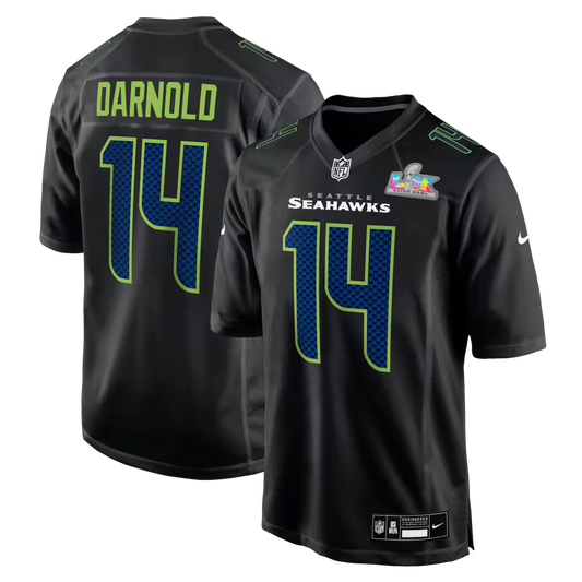 Sam Darnold  Seattle Seahawks #14 Black Football Jersey Adult Men's Sizes