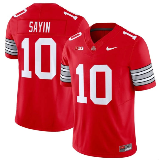 Julian Sayin #10 Red Ohio State Buckeyes Football Jersey Adult Men's Sizes