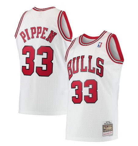 Scottie Pippen Chicago Bulls #33 White Basketball Jersey Adult Men's Sizes