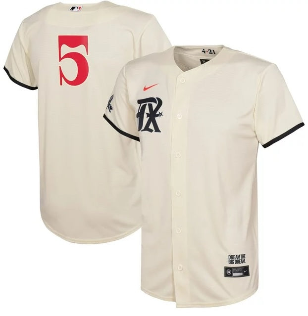 Corey Seager 2023 City Connect Texas Rangers Cream Baseball Jersey Adult Men's Sizes