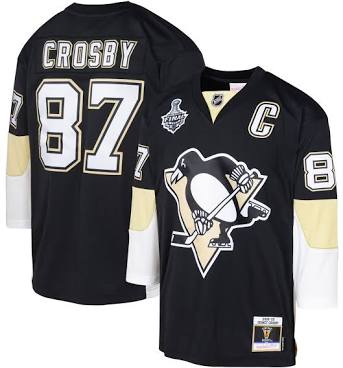 Sidney Crosby Pittsburg Penguins #87 Light Gold, White & Black Hockey Jersey Adult Men's Sizes