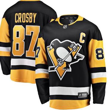 Sidney Crosby Pittsburg Penguins #87 White, Black & Gold Hockey Jersey Adult Men's Sizes