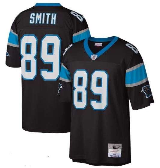 Steve Smith Black North Carolina Panthers Legacy Throwback Football Jersey Adult Men's Sizes