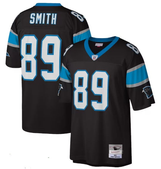 Steve Smith Sr.#89 Black North Carolina Panthers Retired Throwback Football Jersey Adult Men's Sizes