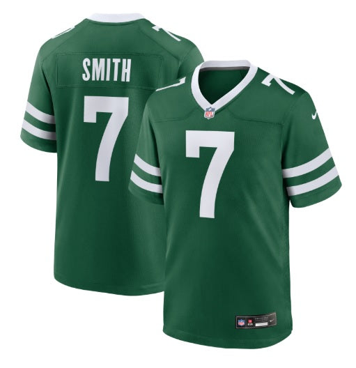 Geno Smith #7 New York Jets Green w/ White Sleeves Football Jersey Adult Men's Sizes