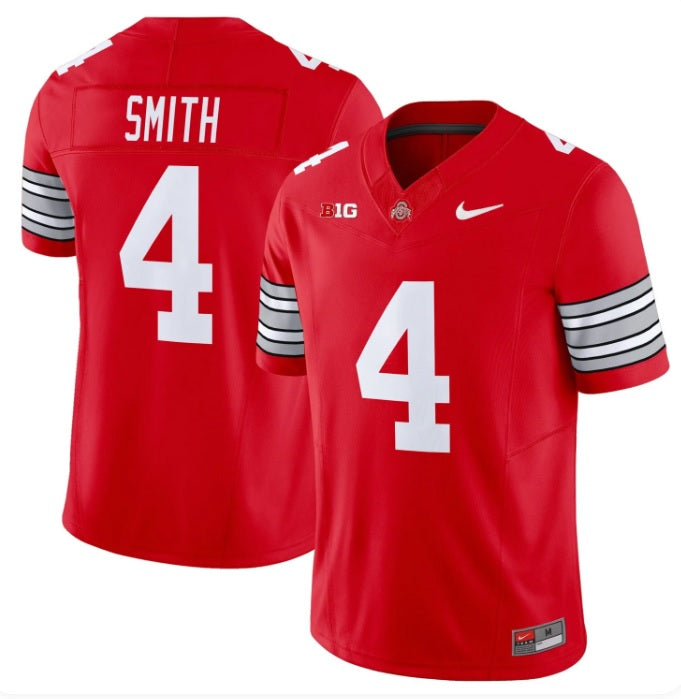 Jeremiah Smith #4 Red Ohio State Buckeyes Football Jersey Adult Men's Sizes