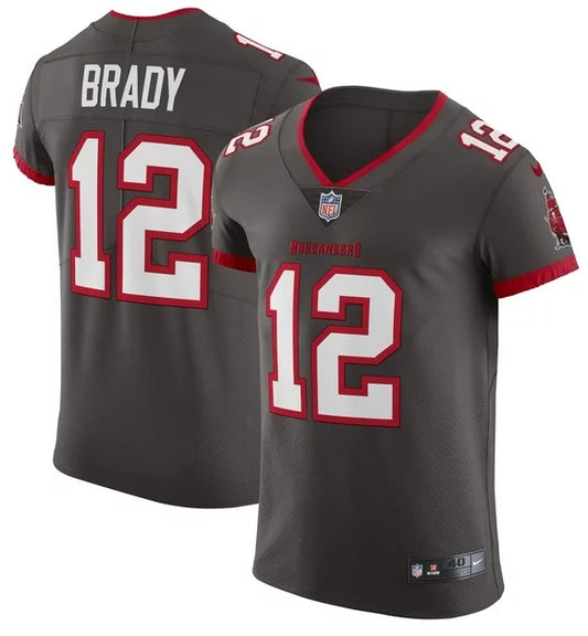 Tom Brady #12 Tampa Bay Buccaneers Black Football Jersey Adult Men's Sizes