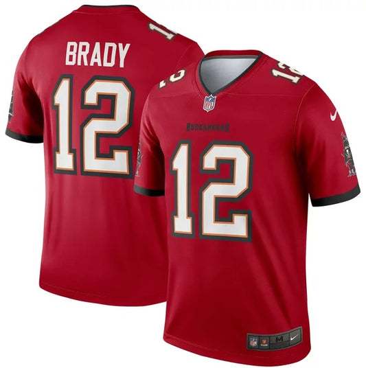 Tom Brady #12 Tampa Bay Buccaneers Red Football Jersey Adult Men's Sizes