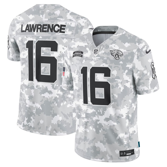 Trevor Lawrence Jacksonville Jaguars #16 Camo Salute To Service Football Jersey Adult Men's Sizes