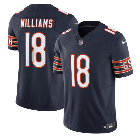 Caleb Williams #18 Chicago Bears Blue Football Jersey Adult Men's Sizes