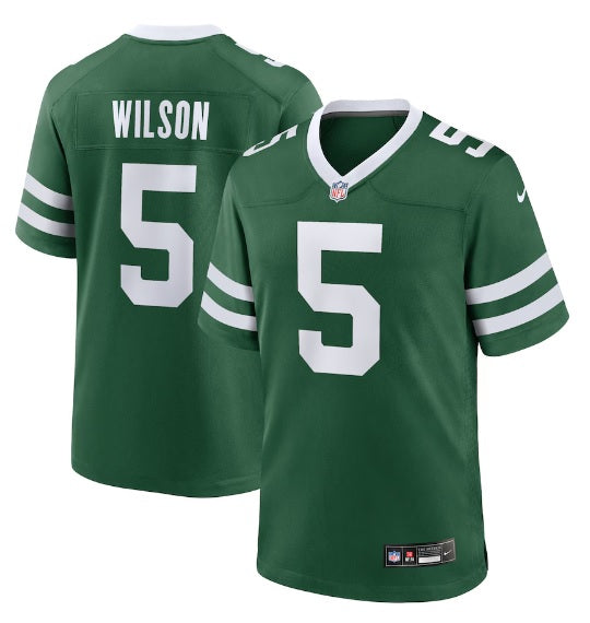 Garrett Wilson #5 New York Jets Green Football Jersey Adult Men's Sizes