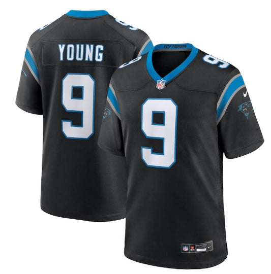 Bryce Young #9 Black North Carolina Panthers Football Jersey Adult Men's Sizes