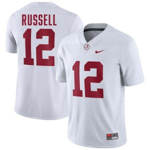 Keelon Russell Alabama Crimson Tide #12 White Football Jersey Adult Men's Sizes