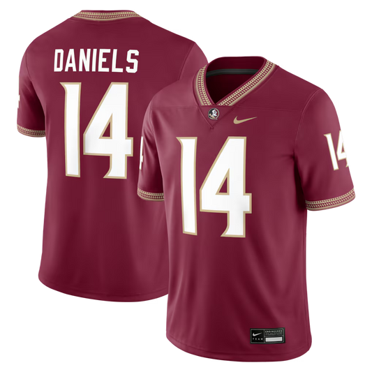Ashton Daniels Florida State Seminoles #14 Garnet Jersey Football Jersey Adult Men's Sizes