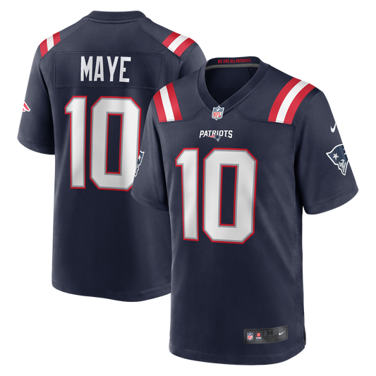 Drake Maye New England Patriots #10 Navy Blue Football Jersey Adult Men's Sizes